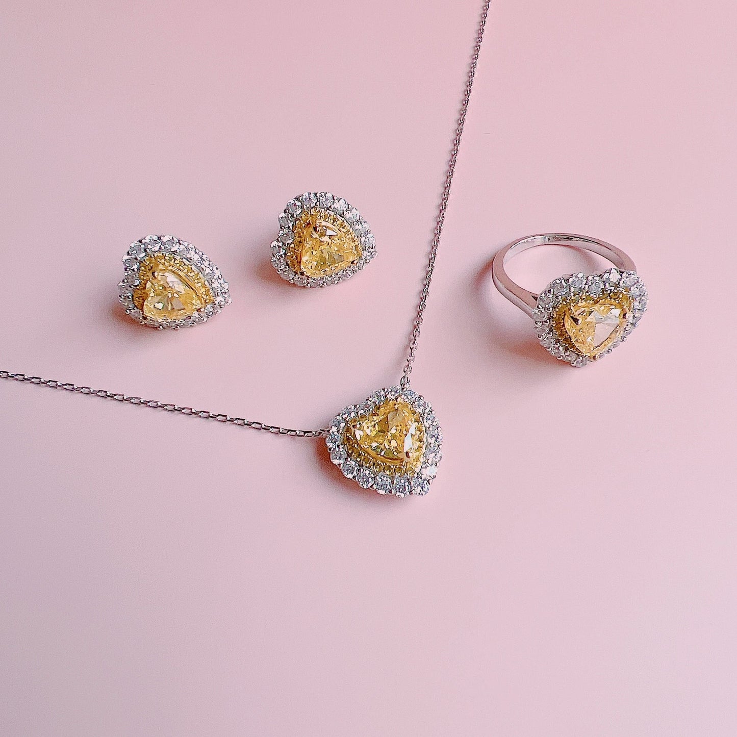 kitty necklace♡yellow