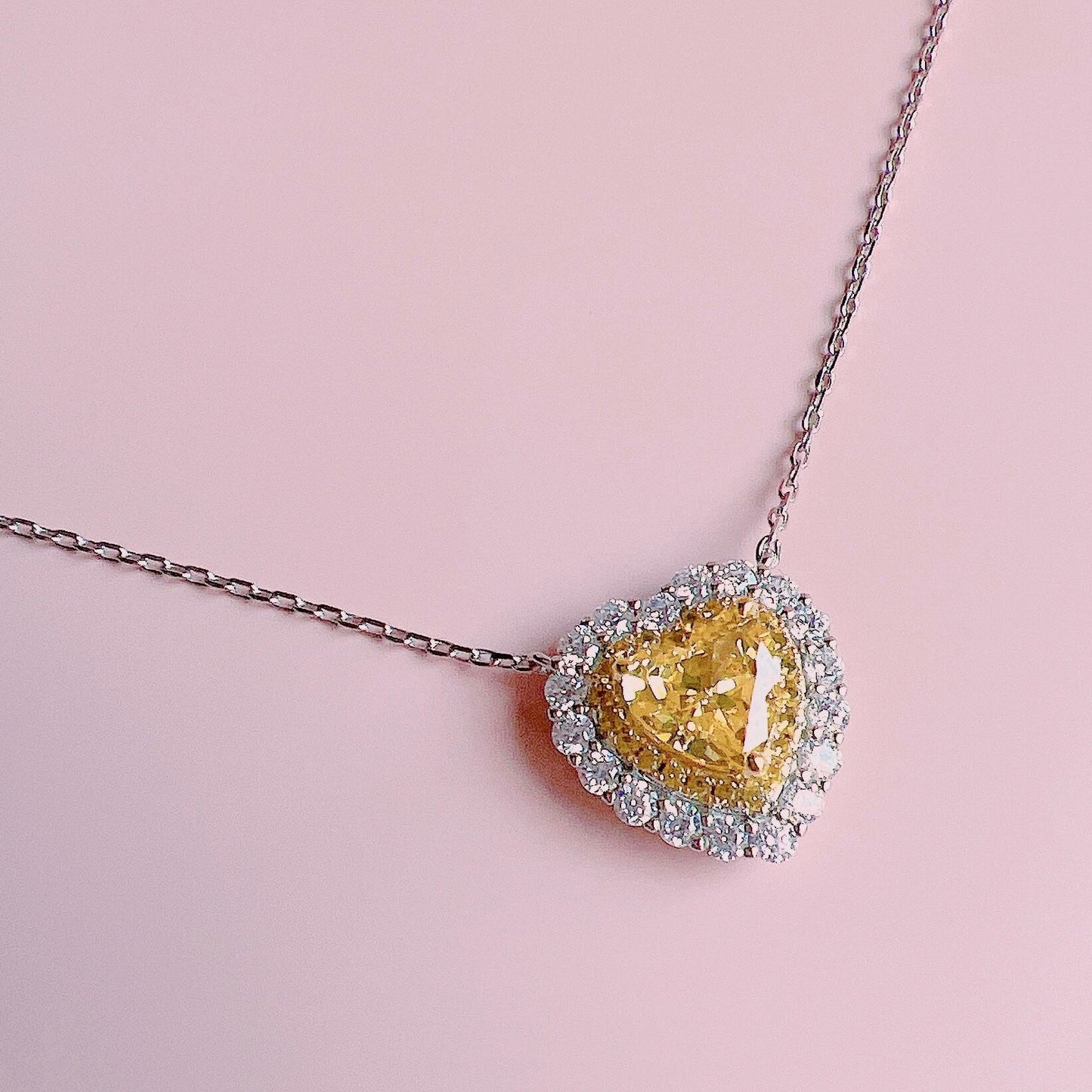 kitty necklace♡yellow