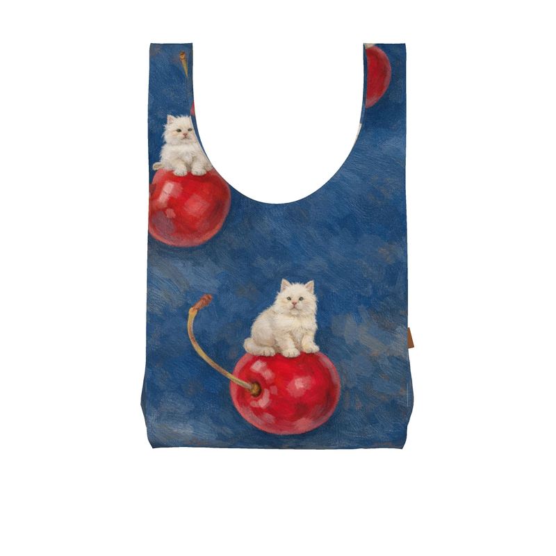 Cat Cherry Reusable Bag