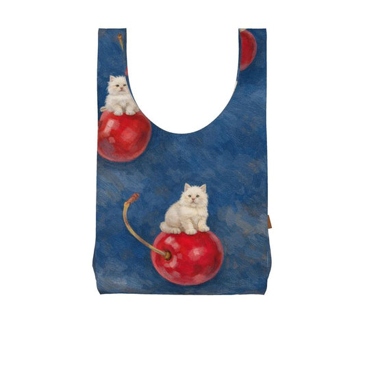 Cat Cherry Reusable Bag