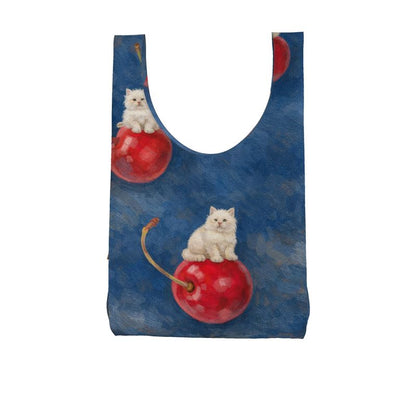 Cat Cherry Reusable Bag